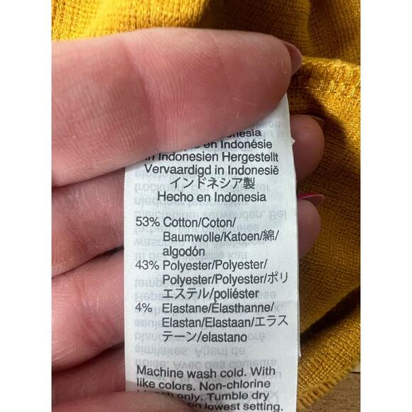 Madewell Texture & Thread Wrap Tie Waist Top V-Neck Size S Sleeveless Yellow - Picture 10 of 10